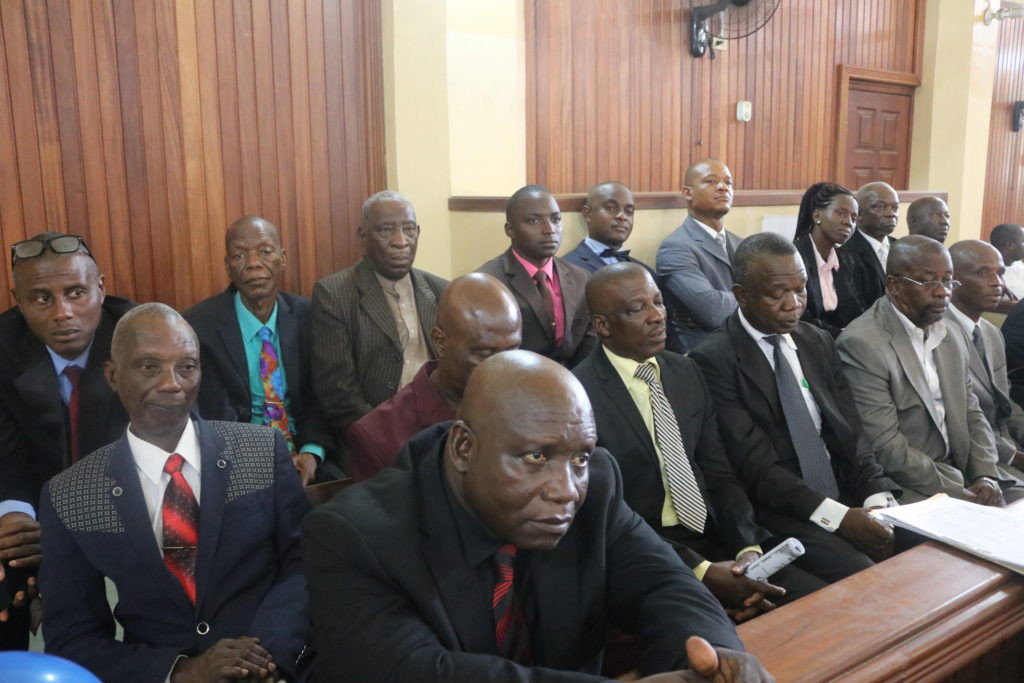 Some Magistrates at the opening of Feb. 2018 term of court