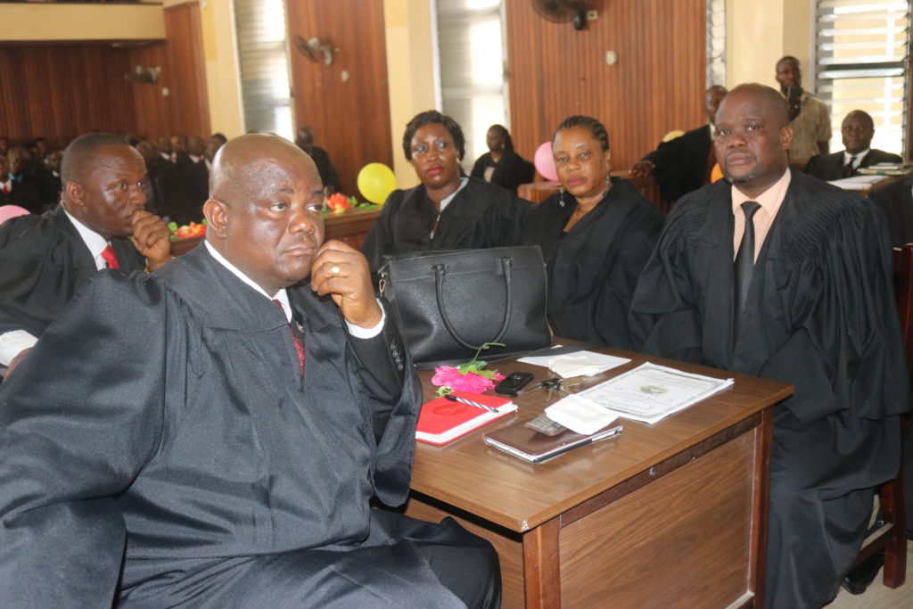 State lawyers at the opening of the Feb. 2018 term of court